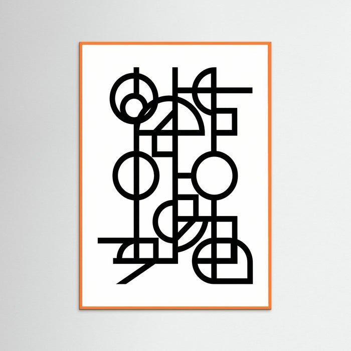 Orange Wood Art Print