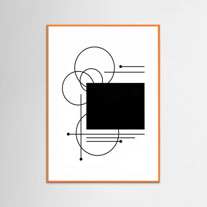 Orange Wood Art Print