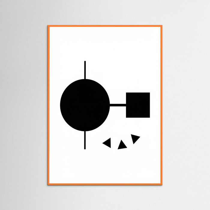 Orange Wood Art Print