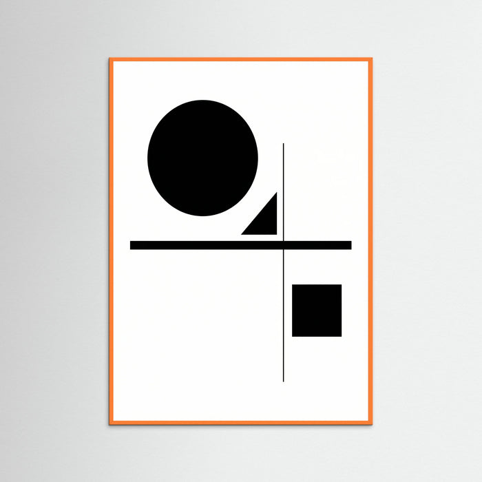 Orange Wood Art Print