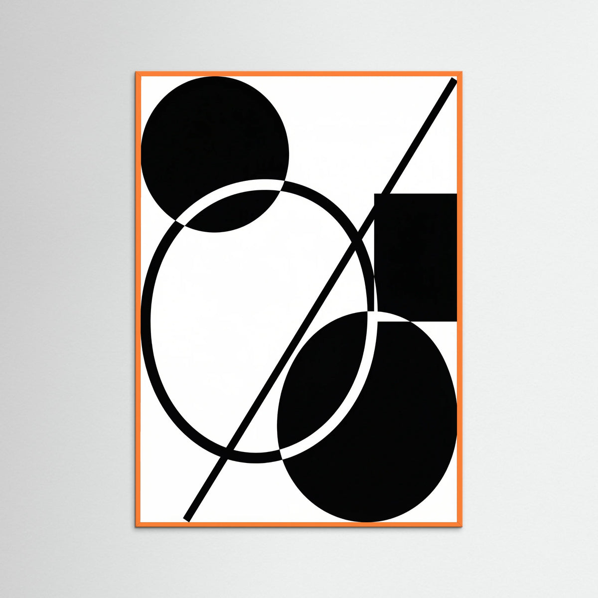 Orange Wood Art Print