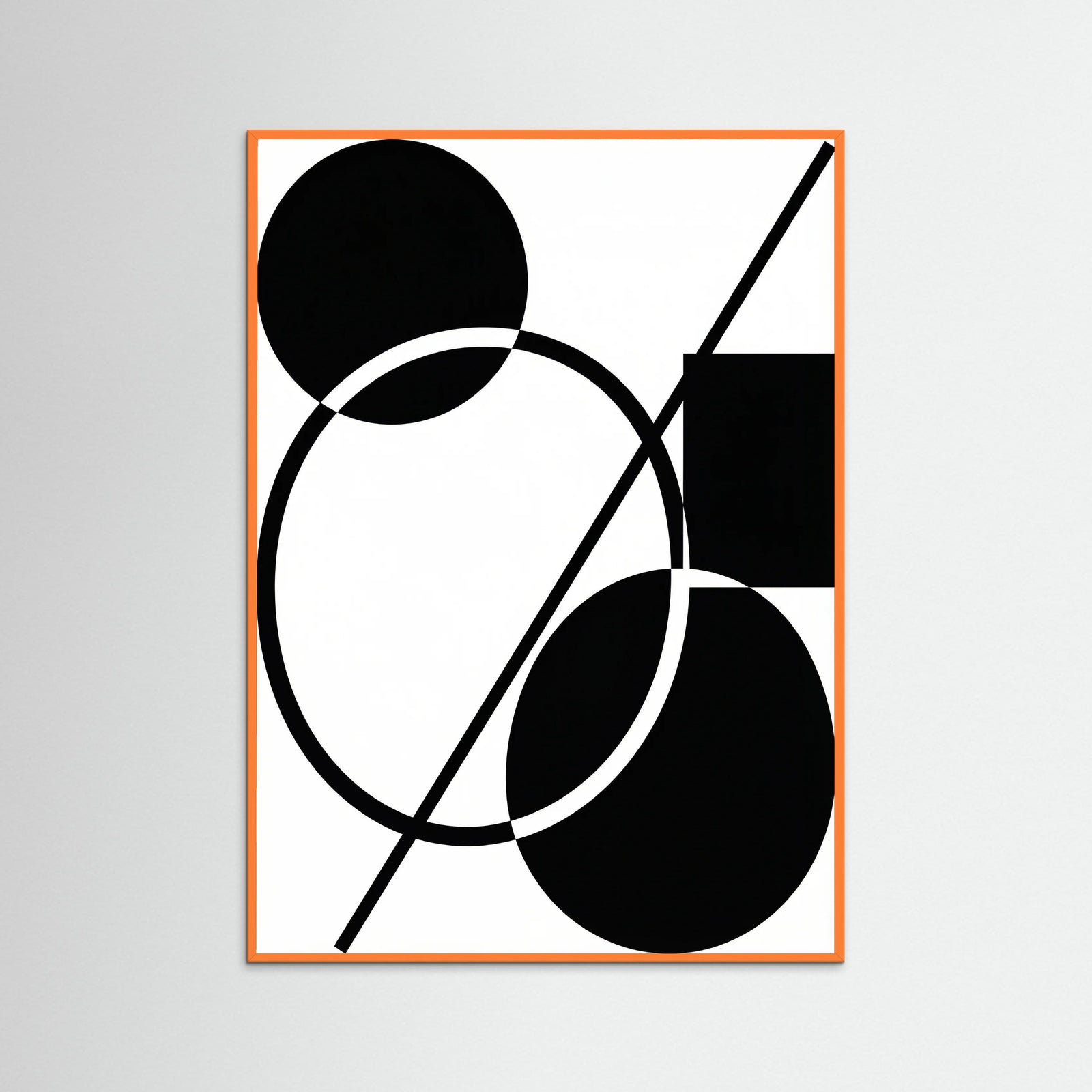 Orange Wood Art Print