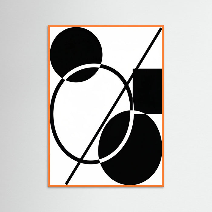Orange Wood Art Print