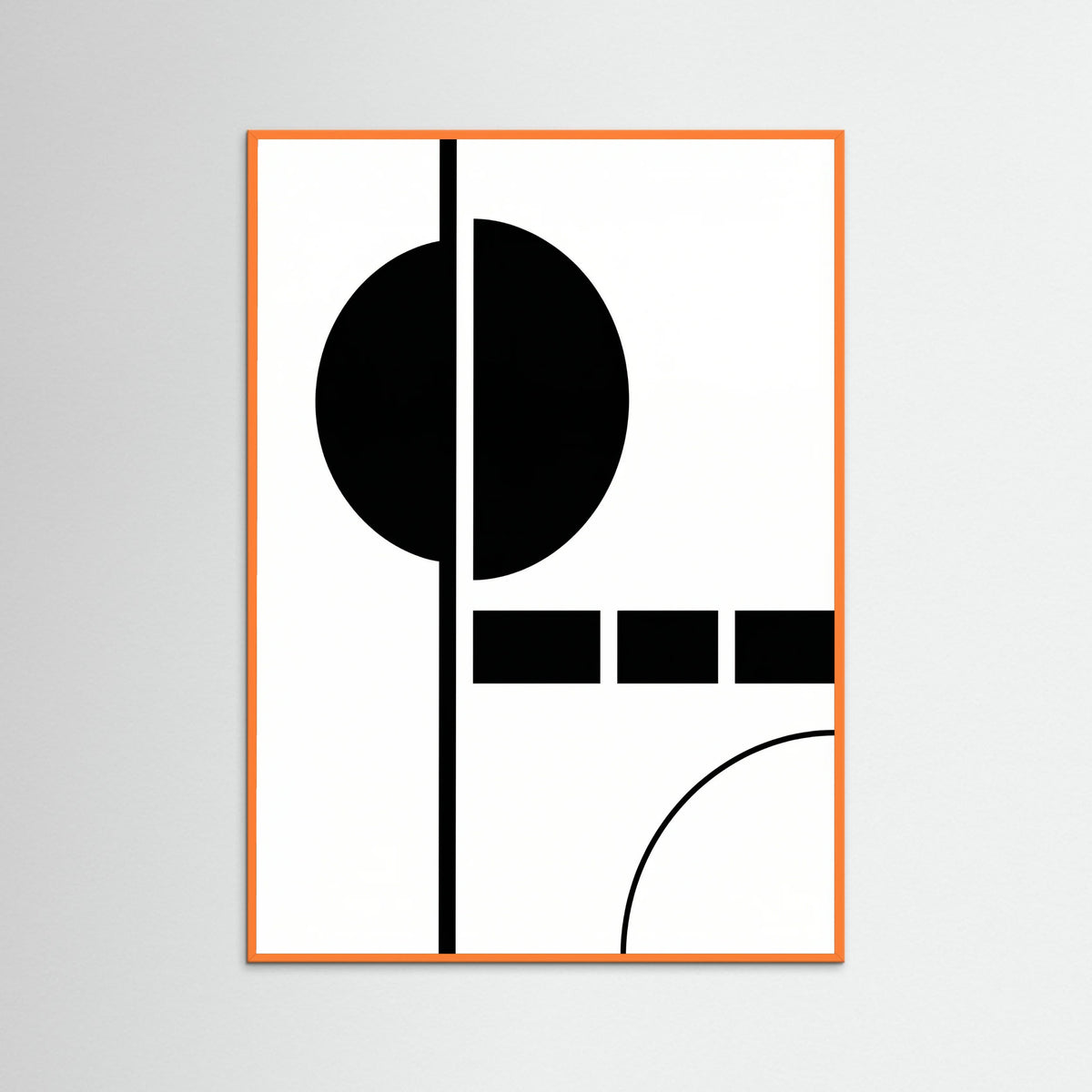 Orange Wood Art Print