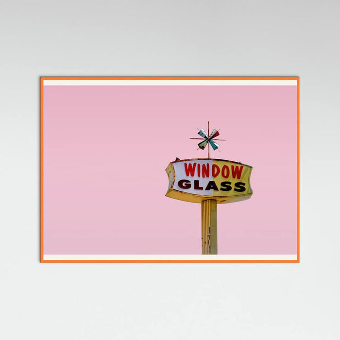 Poster Atomic Pink Starburst Vintage Sign – poster e stampa artistica