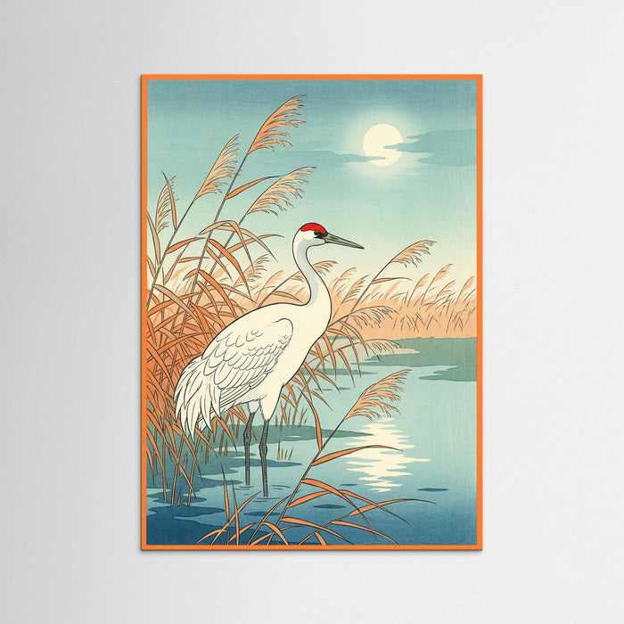 Orange Wood Autumn Bird Branch