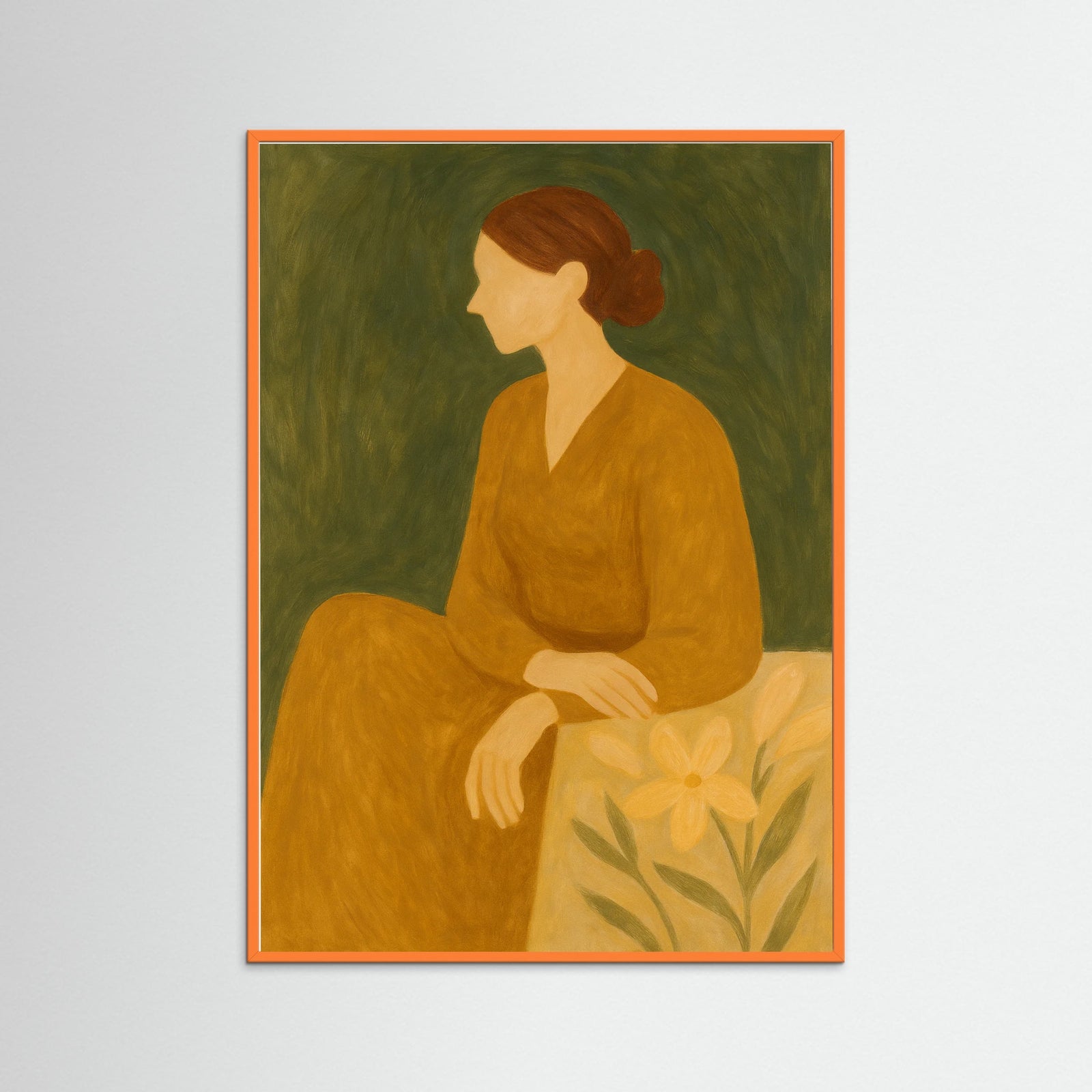 Orange Wood Autumn Calm