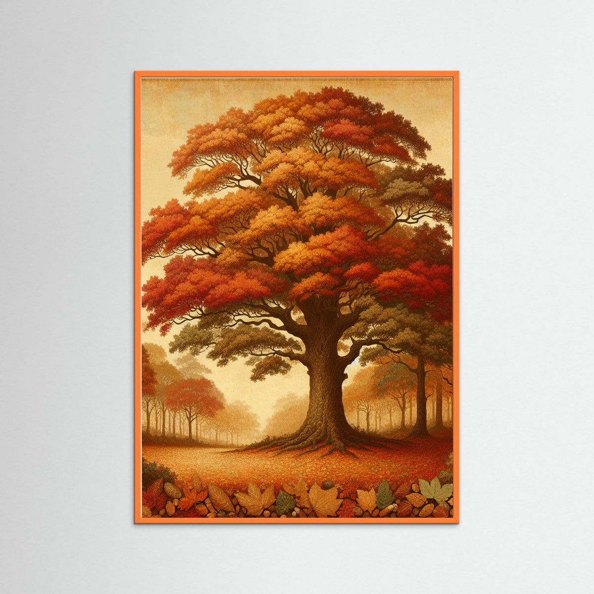 Orange Wood Autumn Shade