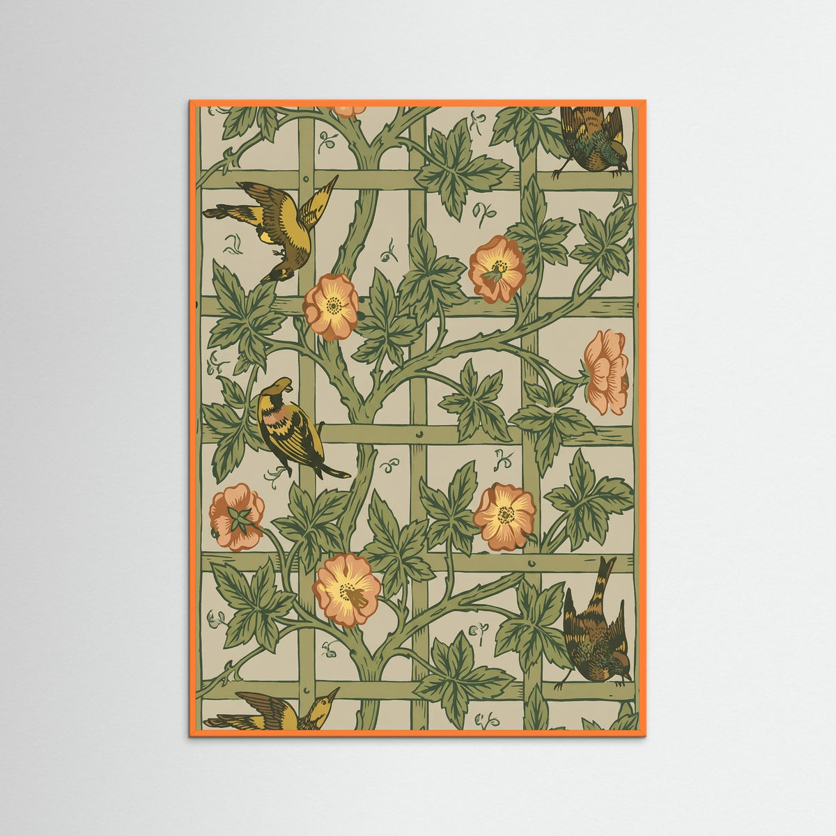 Orange Wood Avian Trellis