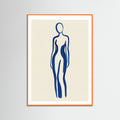 Orange Wood Azure Contemplation