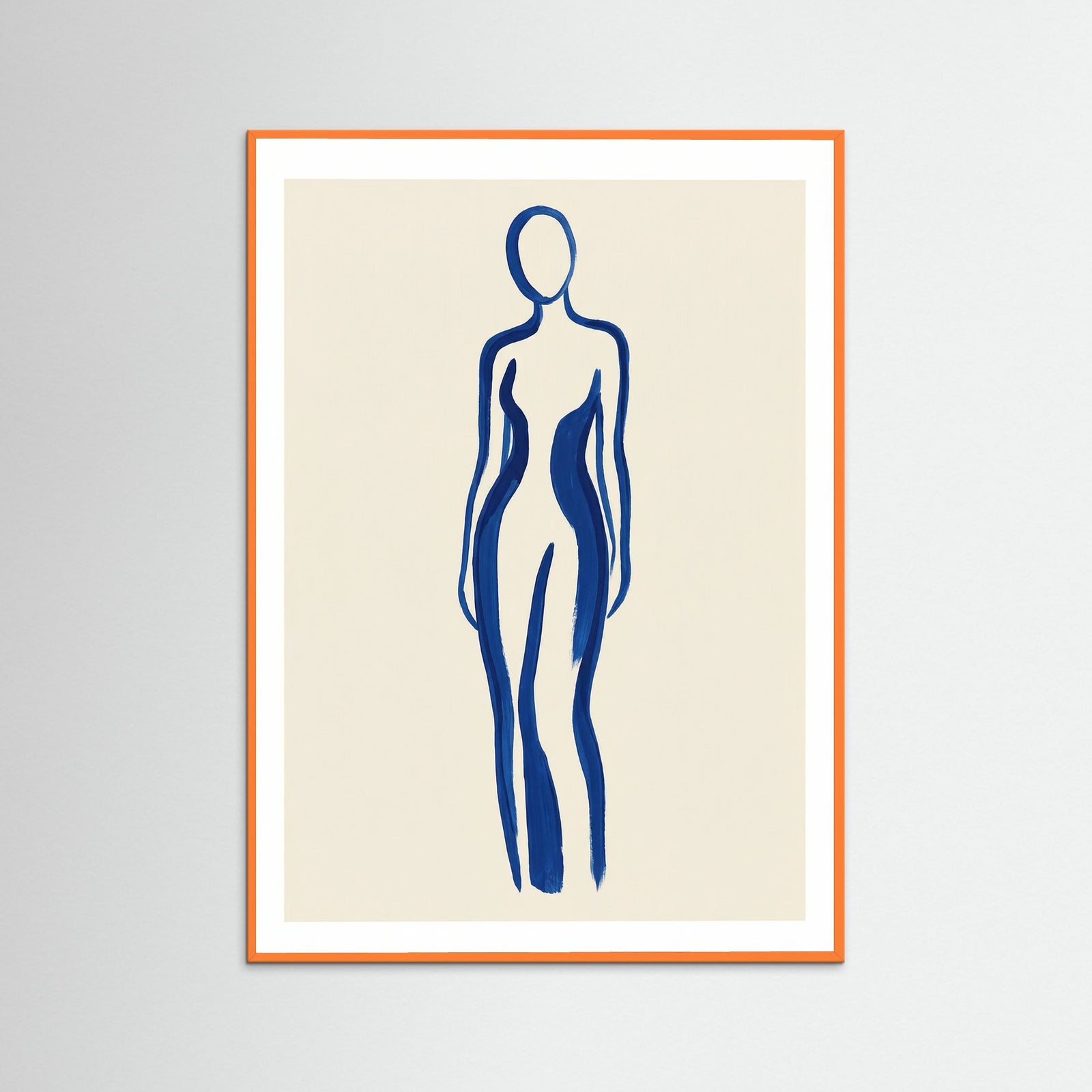 Orange Wood Azure Contemplation