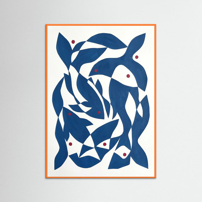 Orange Wood Azure Cut