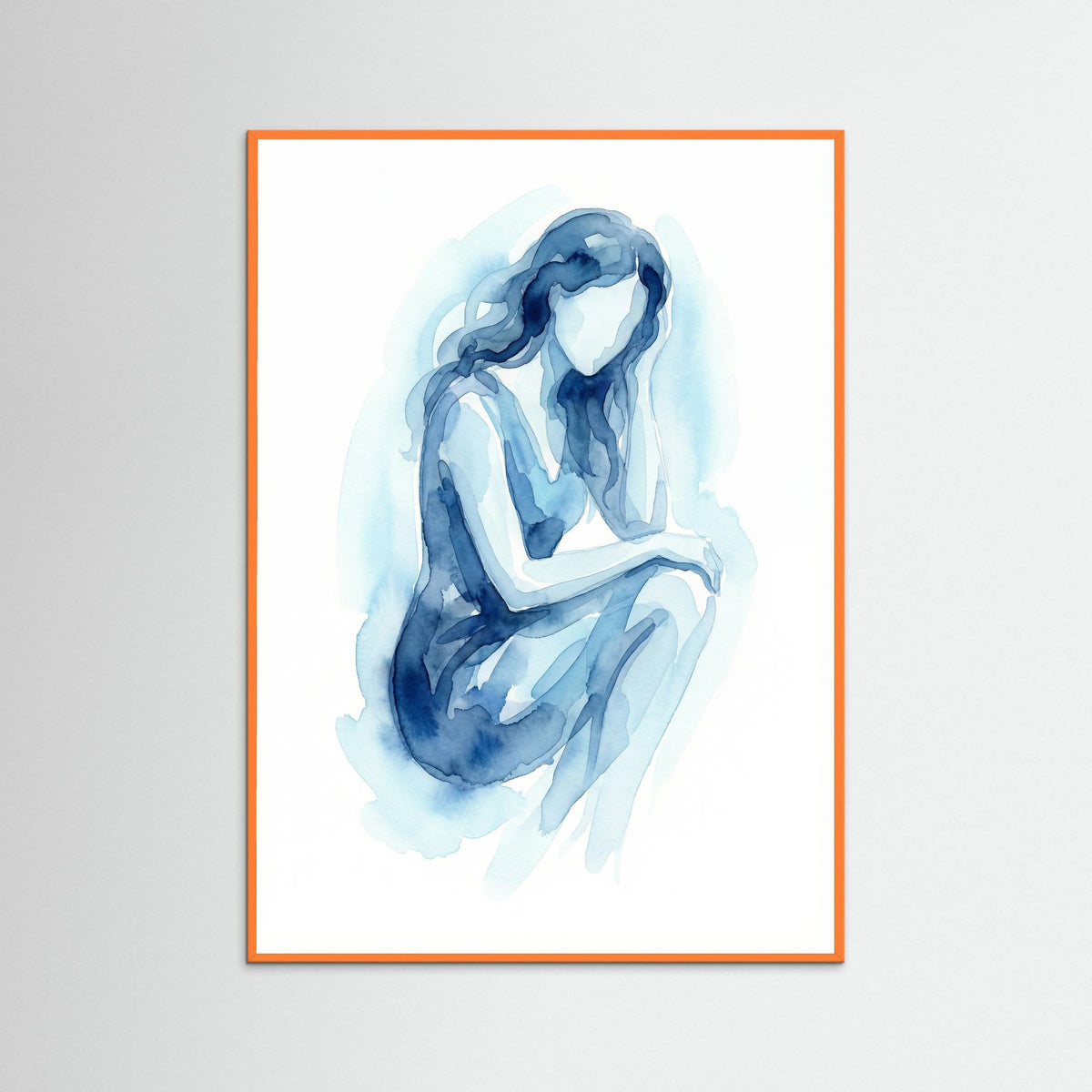 Orange Wood Azure Embrace