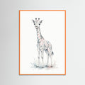 Orange Wood Baby Elephant Joy