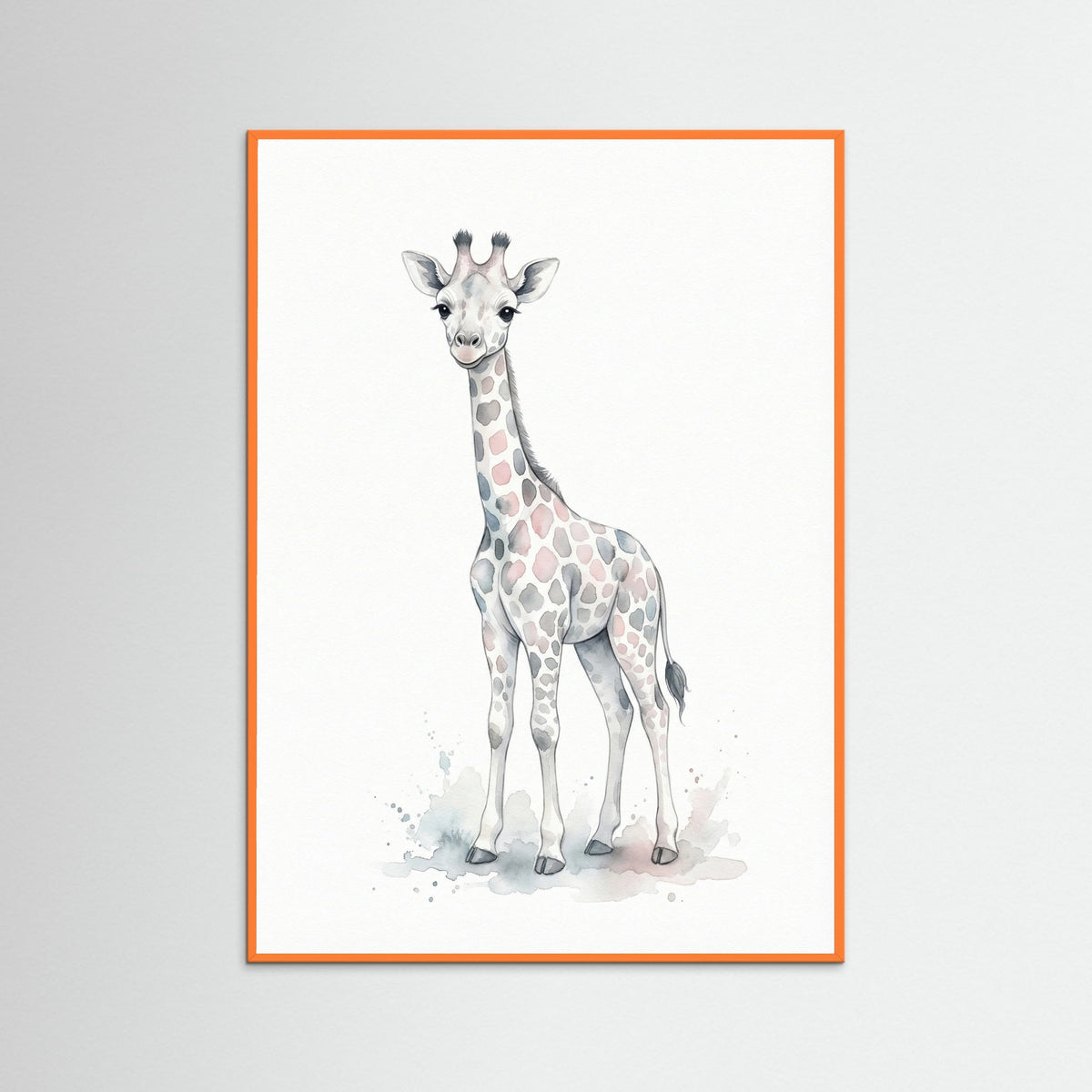 Orange Wood Baby Elephant Joy
