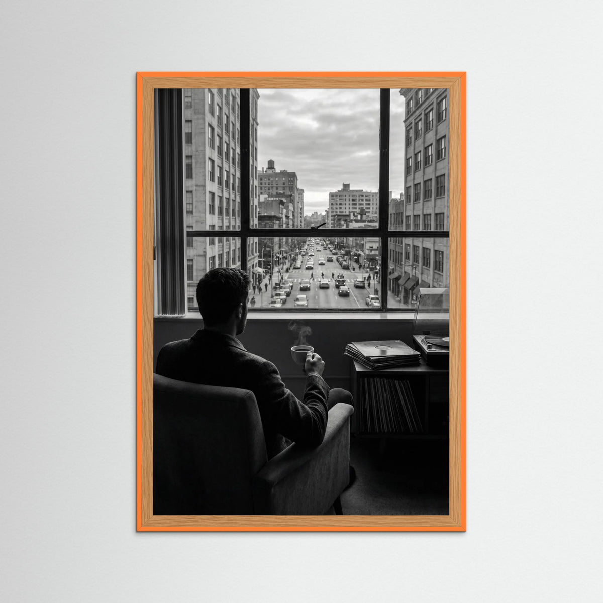 Orange Wood Balcony Serenity