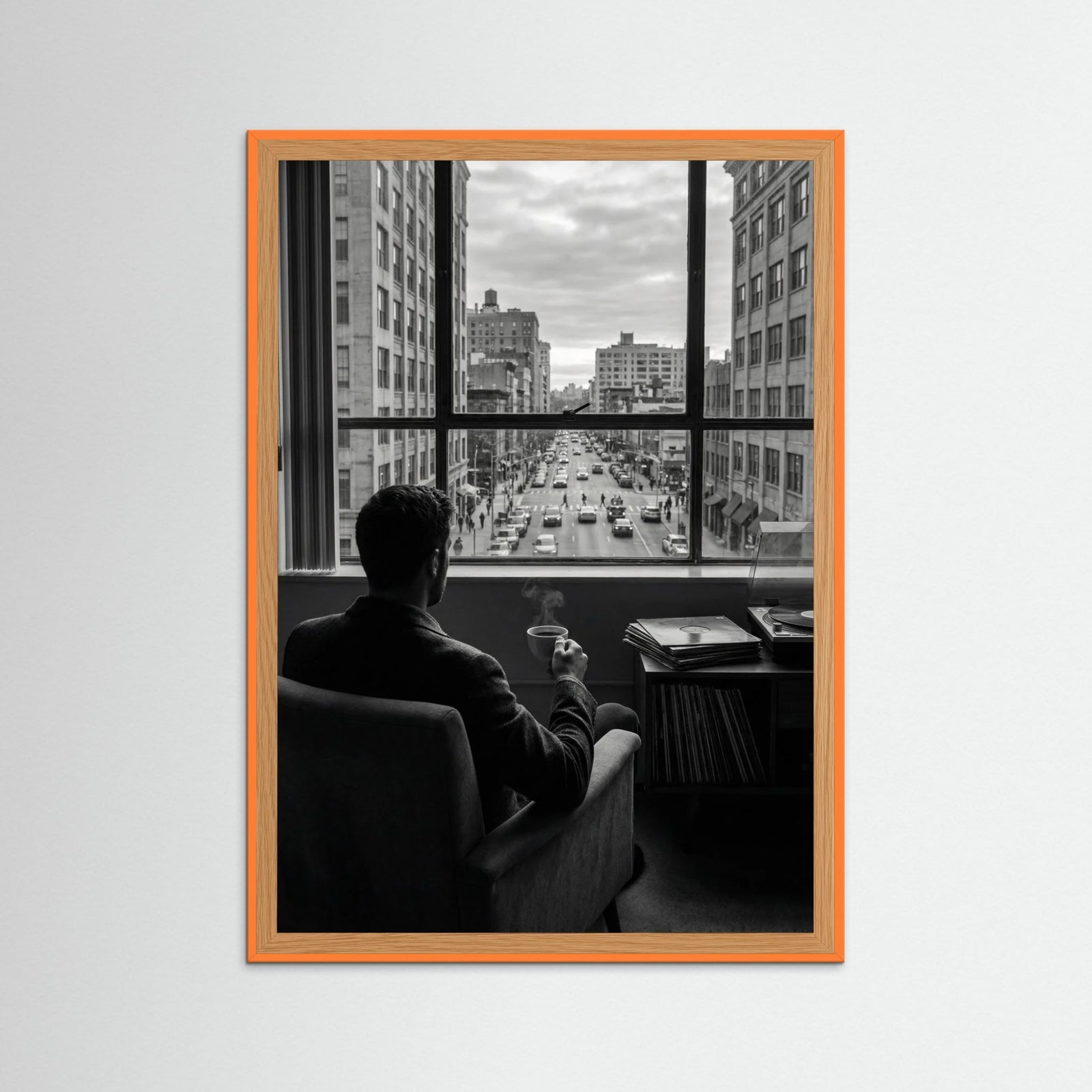 Orange Wood Balcony Serenity