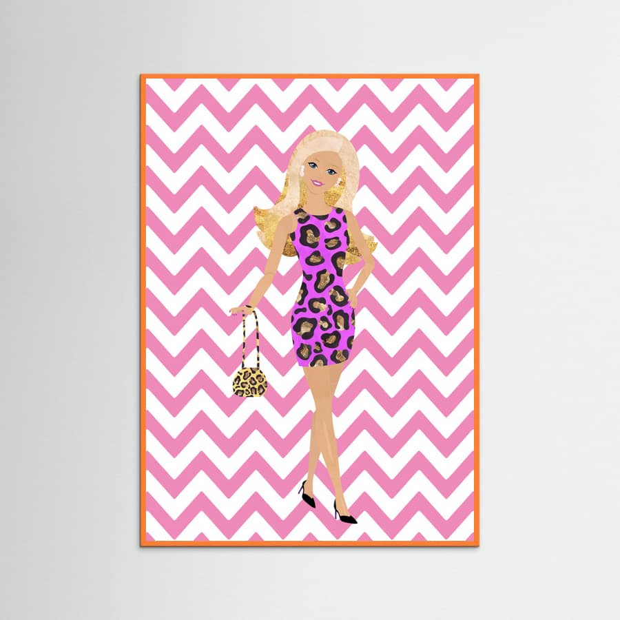 Barbie Zig Zag Poster – Poster und Kunstdruck