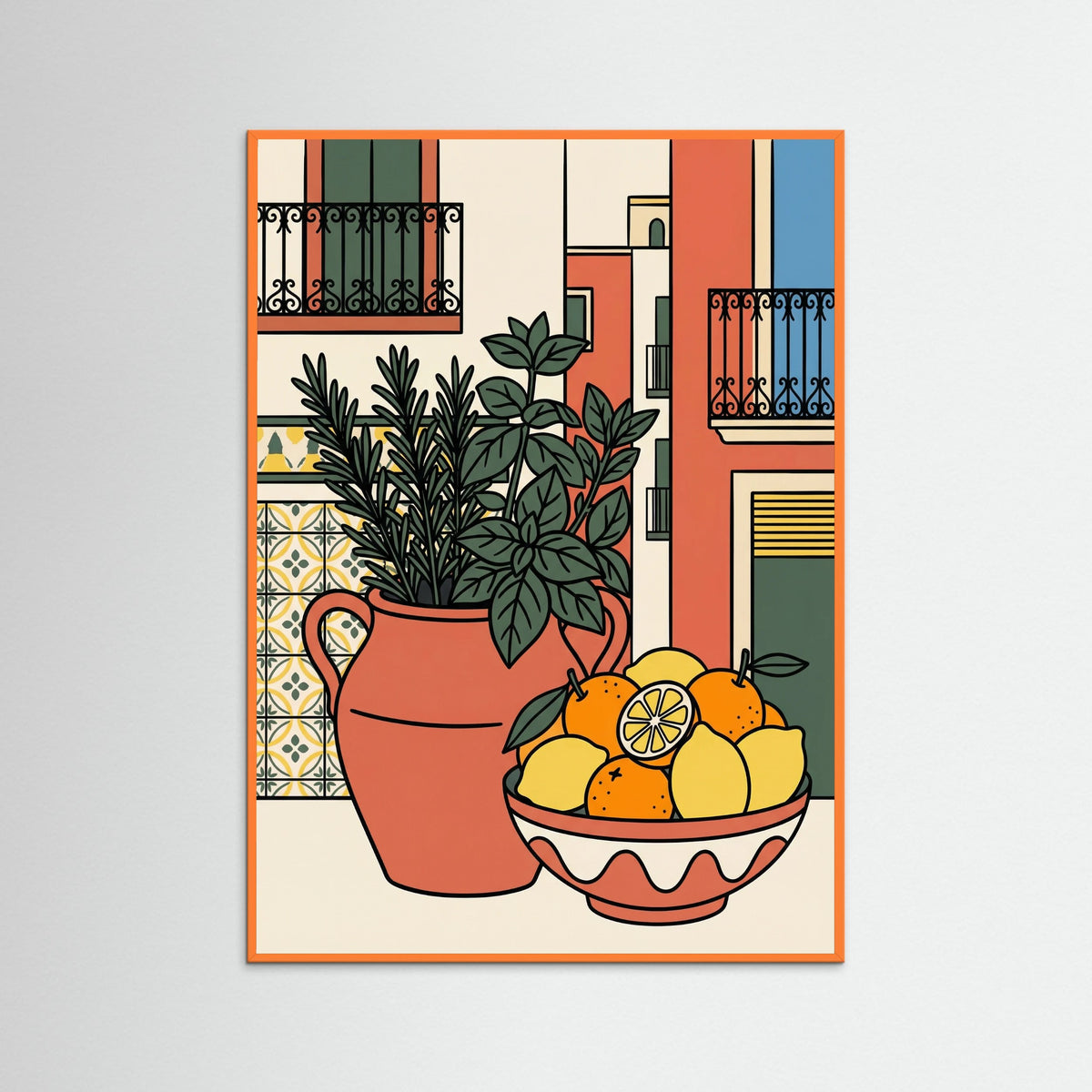 Orange Wood Barcelona Blooms