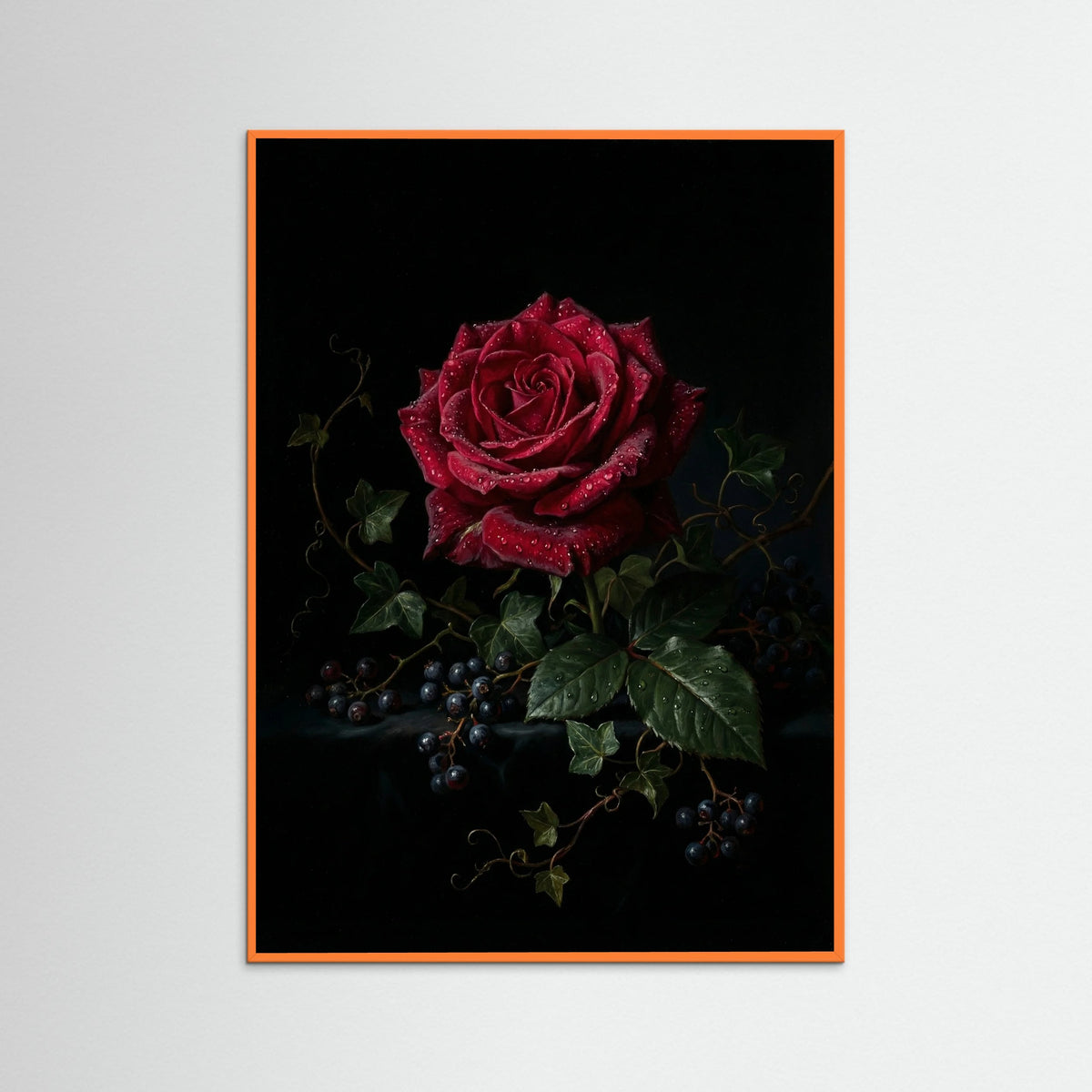 Orange Wood Baroque Bloom