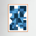 Orange Wood Bauhaus Blue Depths