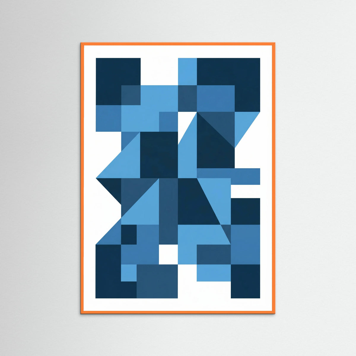 Orange Wood Bauhaus Blue Depths