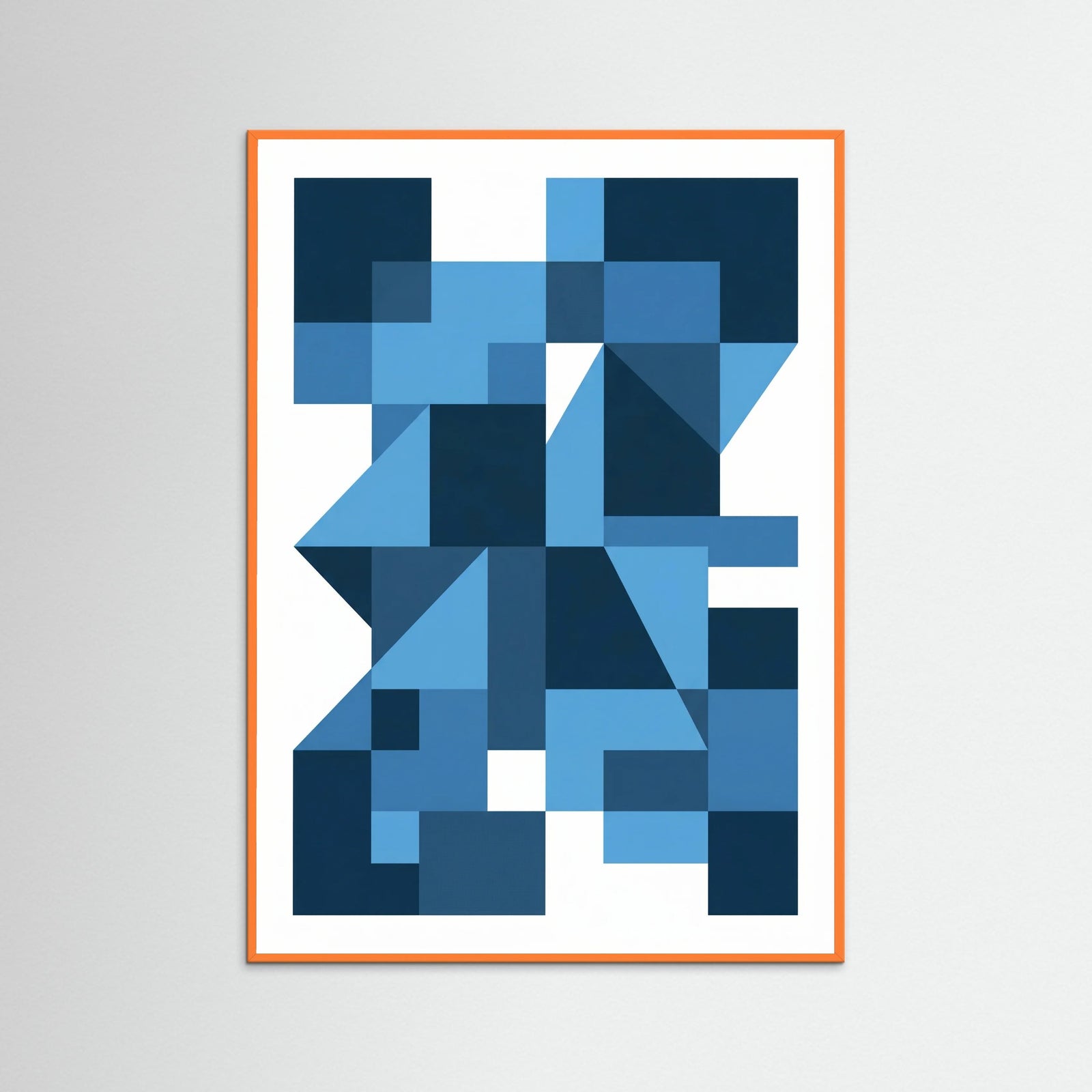 Orange Wood Bauhaus Blue Depths