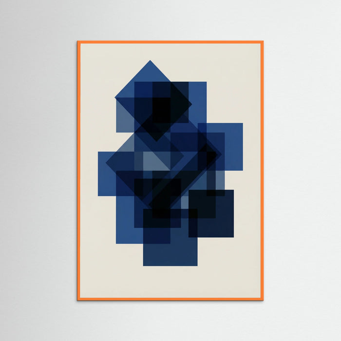 Orange Wood Bauhaus Blue Focus