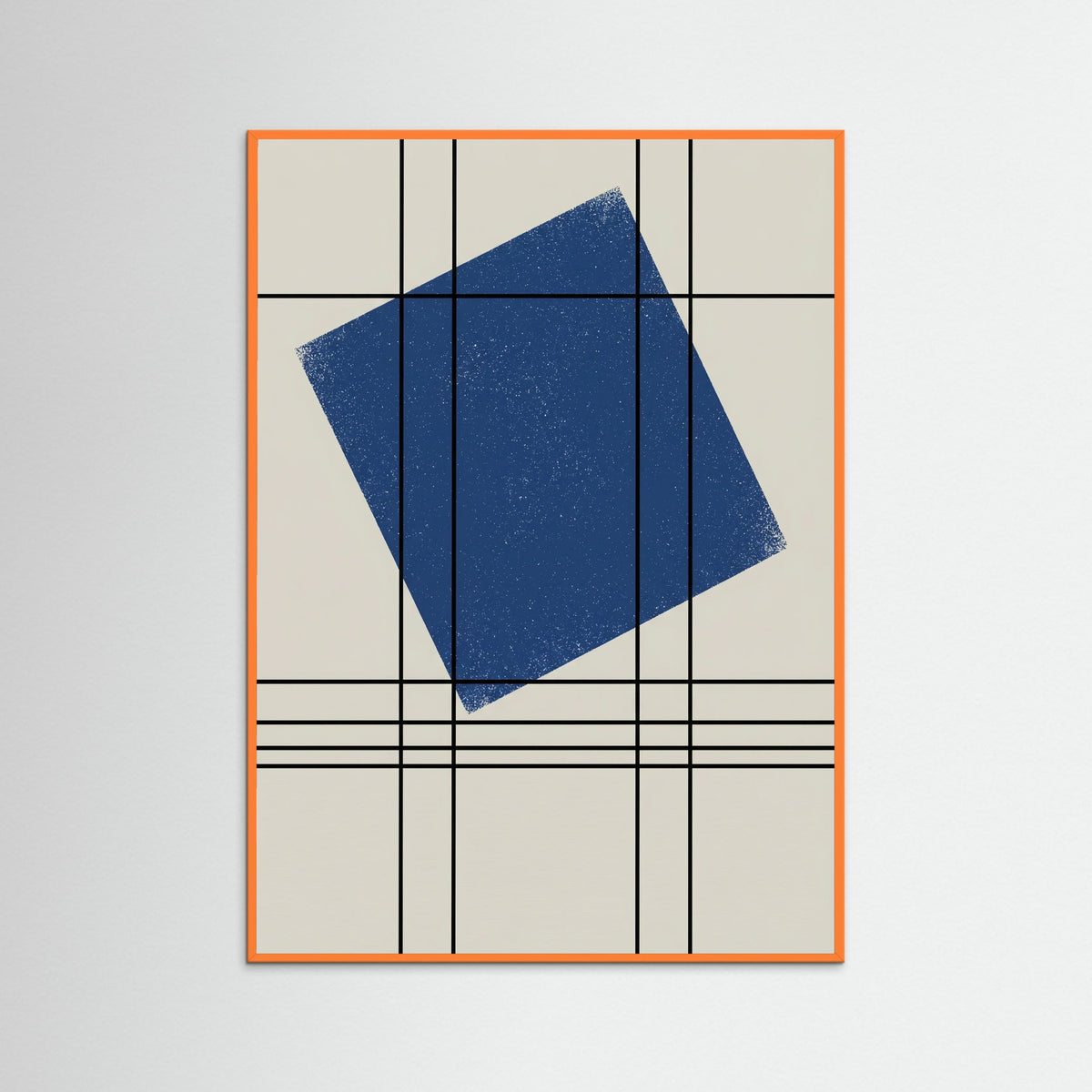 Orange Wood Bauhaus Sunburst Orange