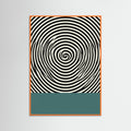 Orange Wood Bauhaus Swirl