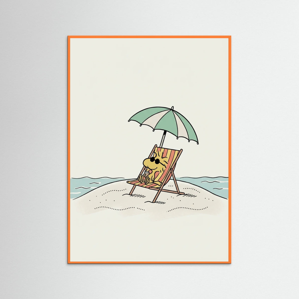 Orange Wood Beach Day