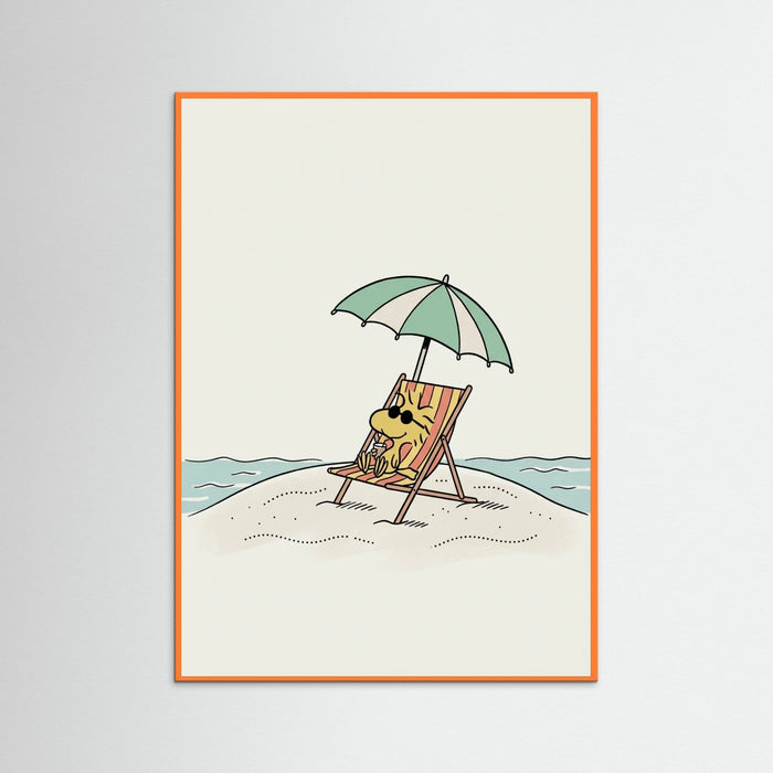 Orange Wood Beach Day