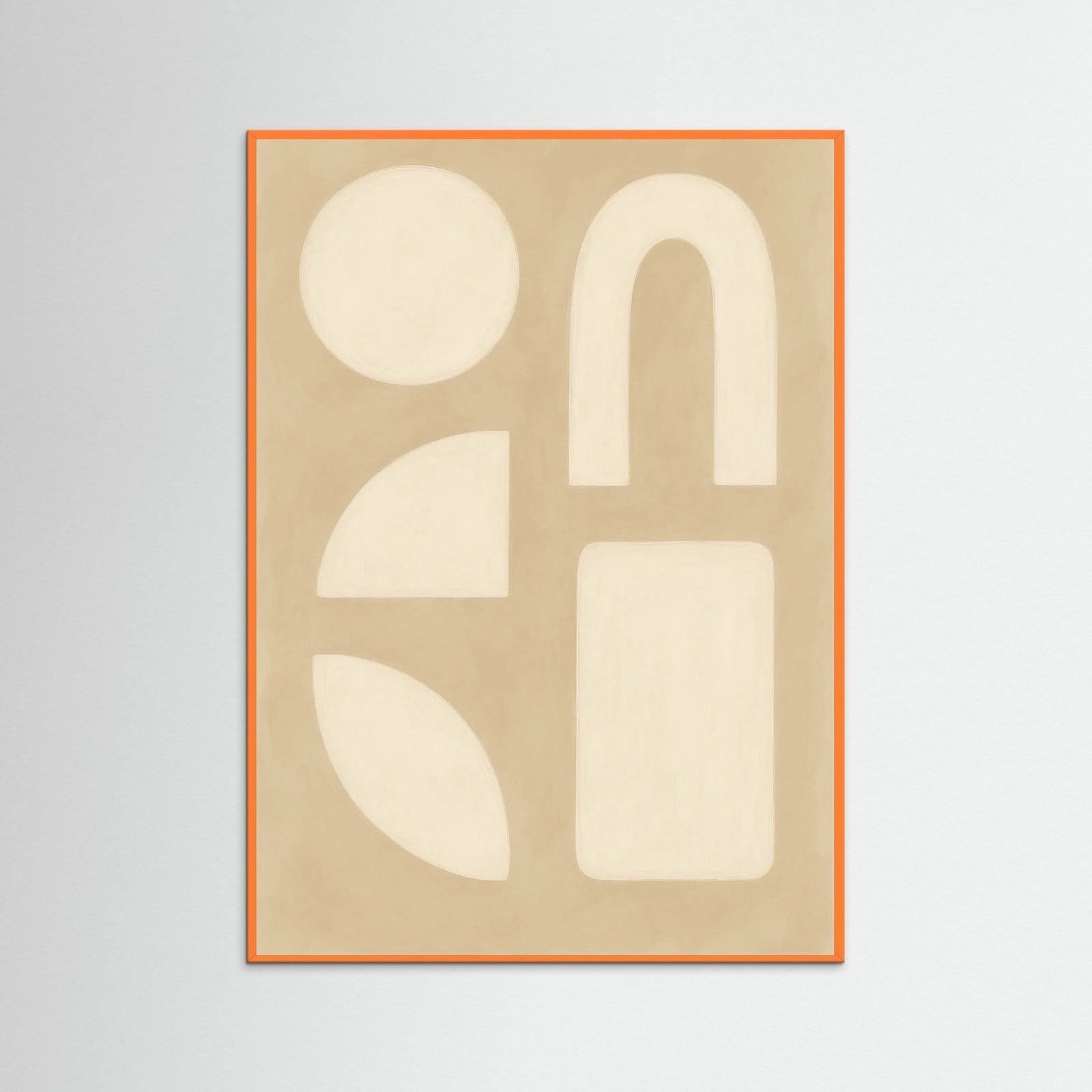 Orange Wood Beige Swirls