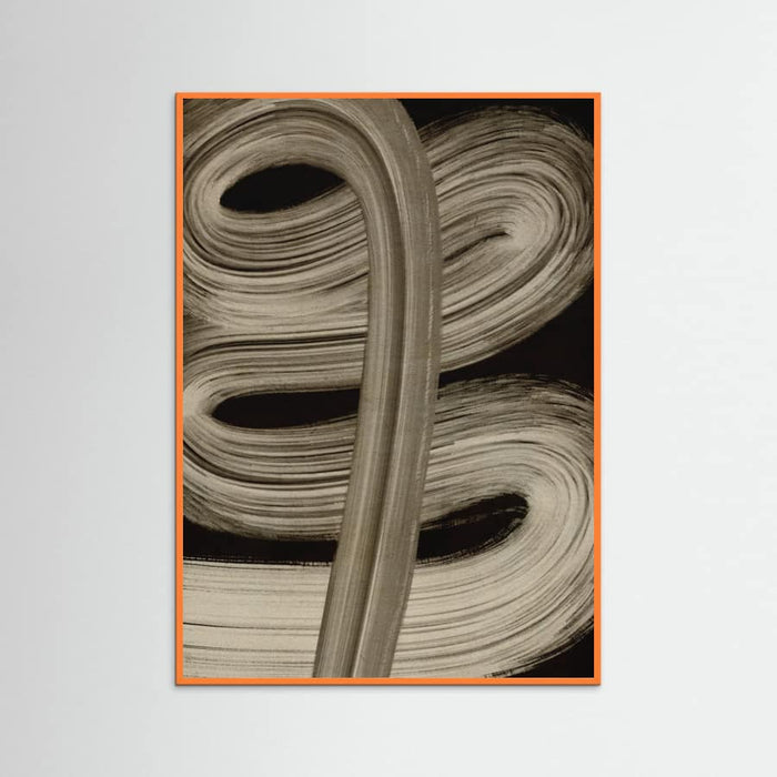 Beige strokes no 4 Poster – Poster und Kunstdruck