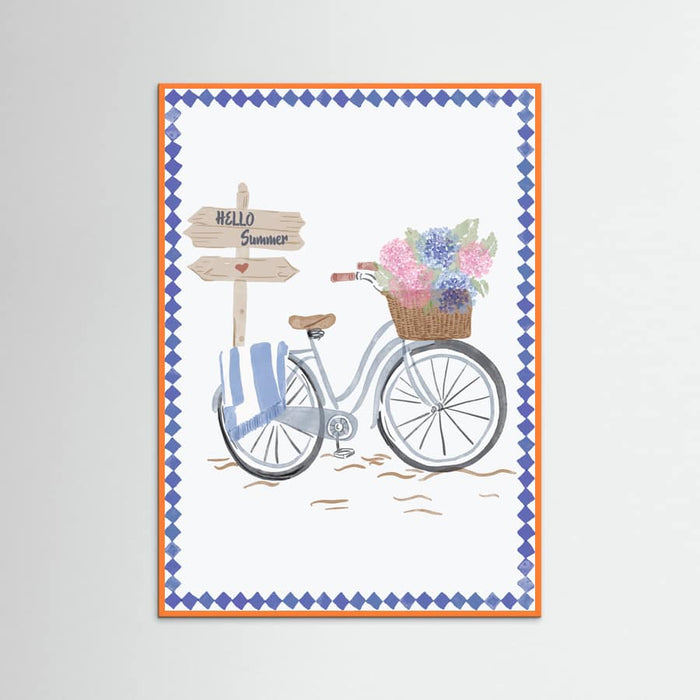 Bicycle at beach Poster – poster och konsttryck