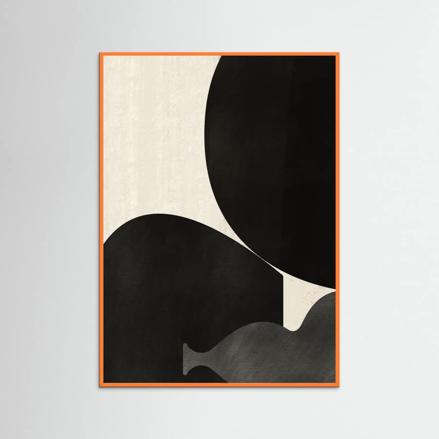 Black Abstract With Texture Poster – poster and art print