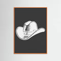 Black Cowboy Hat Poster – plakat og kunsttryk