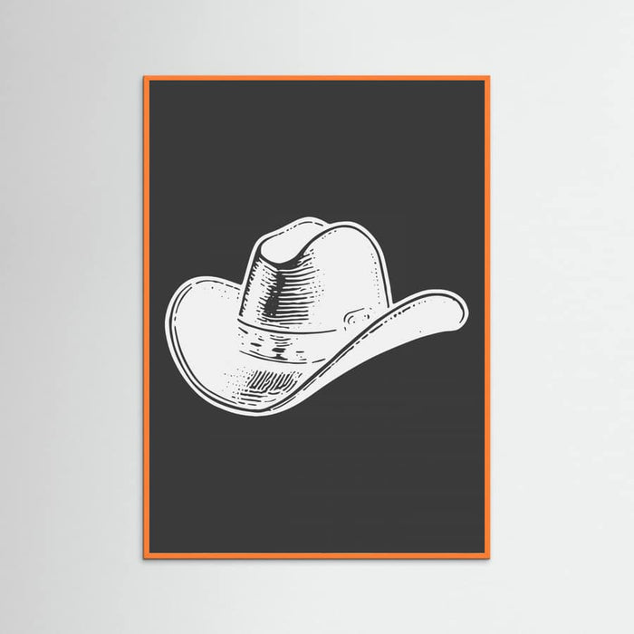 Black Cowboy Hat Poster – plakat og kunsttryk