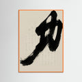 Orange Wood Black Ink Dynamics