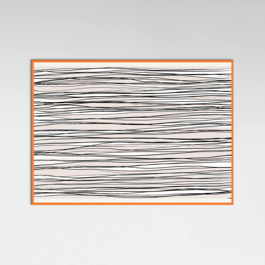 Black on Beige Lines Poster – poster and art print