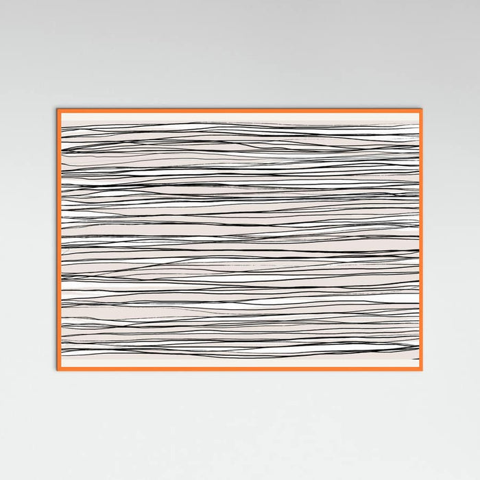 Black on Beige Lines Poster – poster and art print