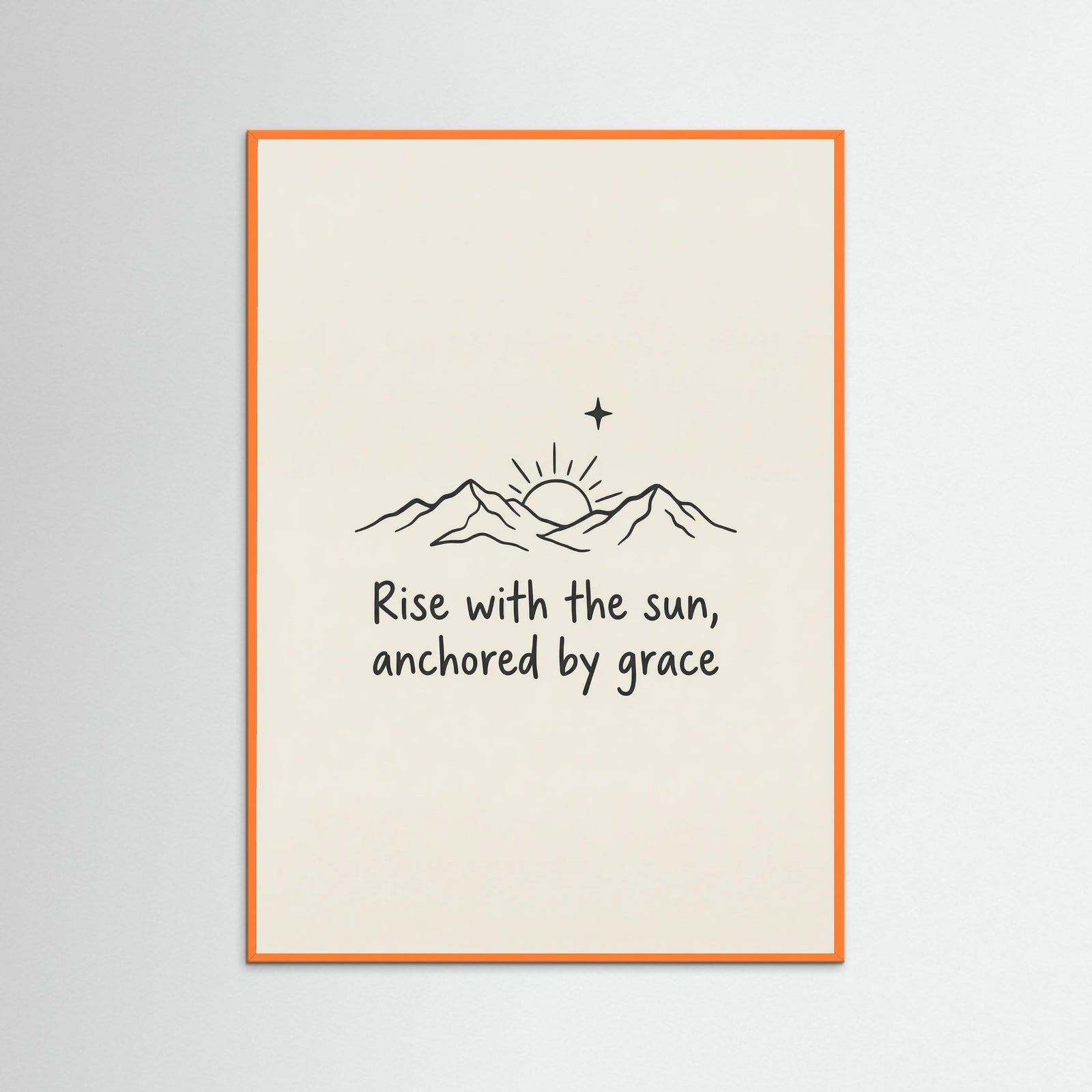 Orange Wood Blessed Resilient