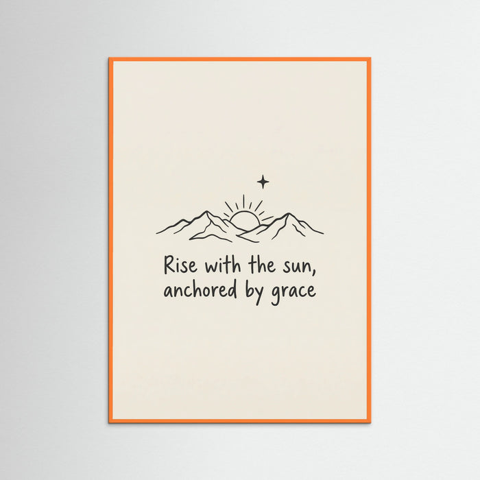 Orange Wood Blessed Resilient