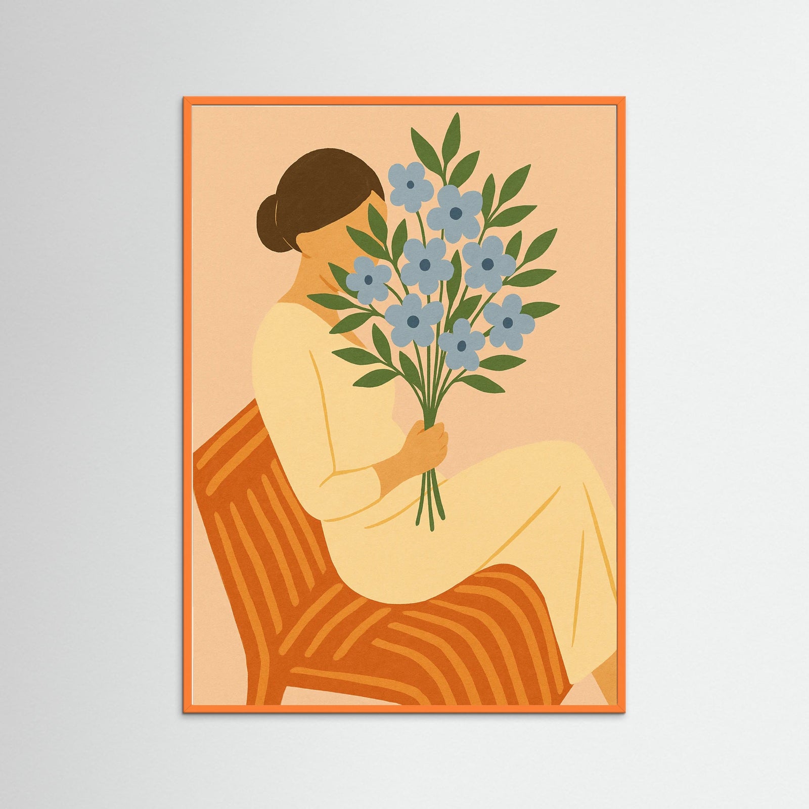 Orange Wood Blossom Embrace