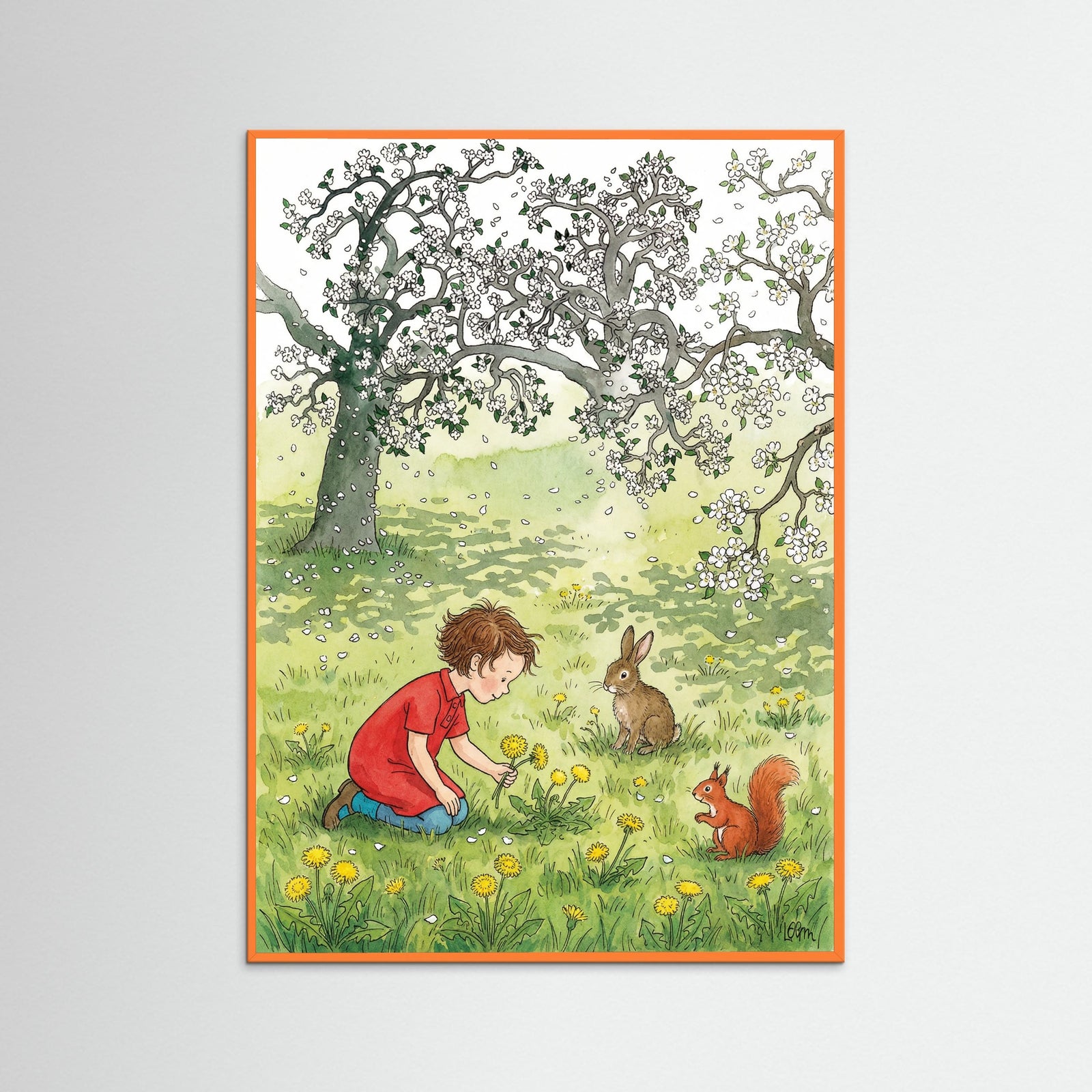 Orange Wood Blossom Swing