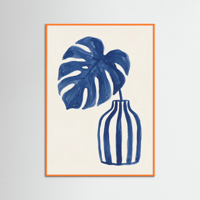 Orange Wood Blue Blooms