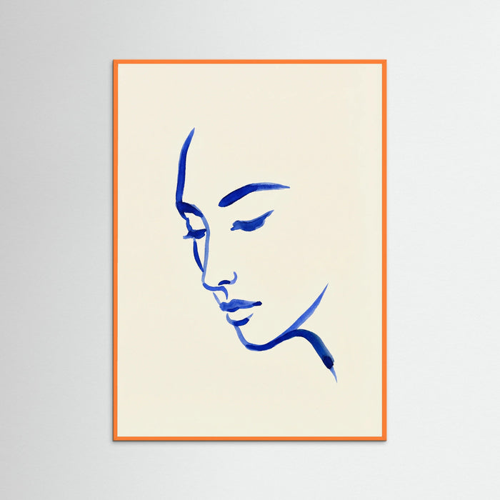 Orange Wood Blue Contemplation