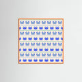 Poster Blue Crabs Nautical Pattern – poster e stampa artistica