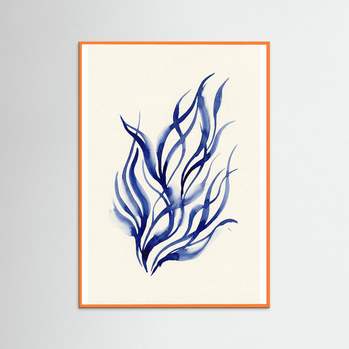 Orange Wood Blue Embrace Blue