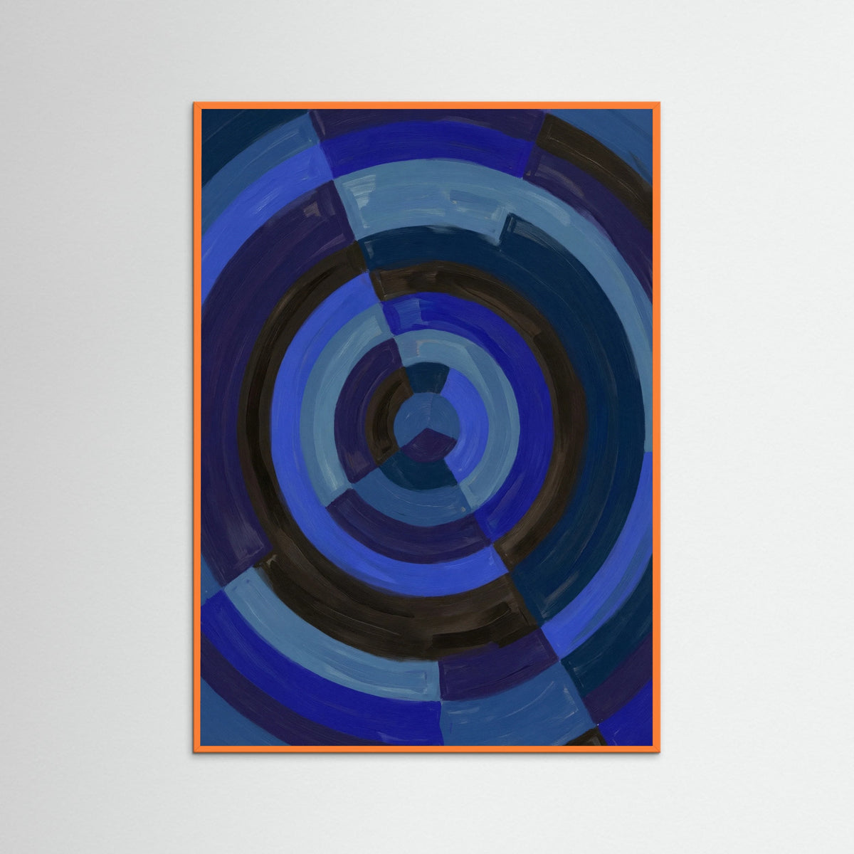 Orange Wood Blue Harmonic Geometry